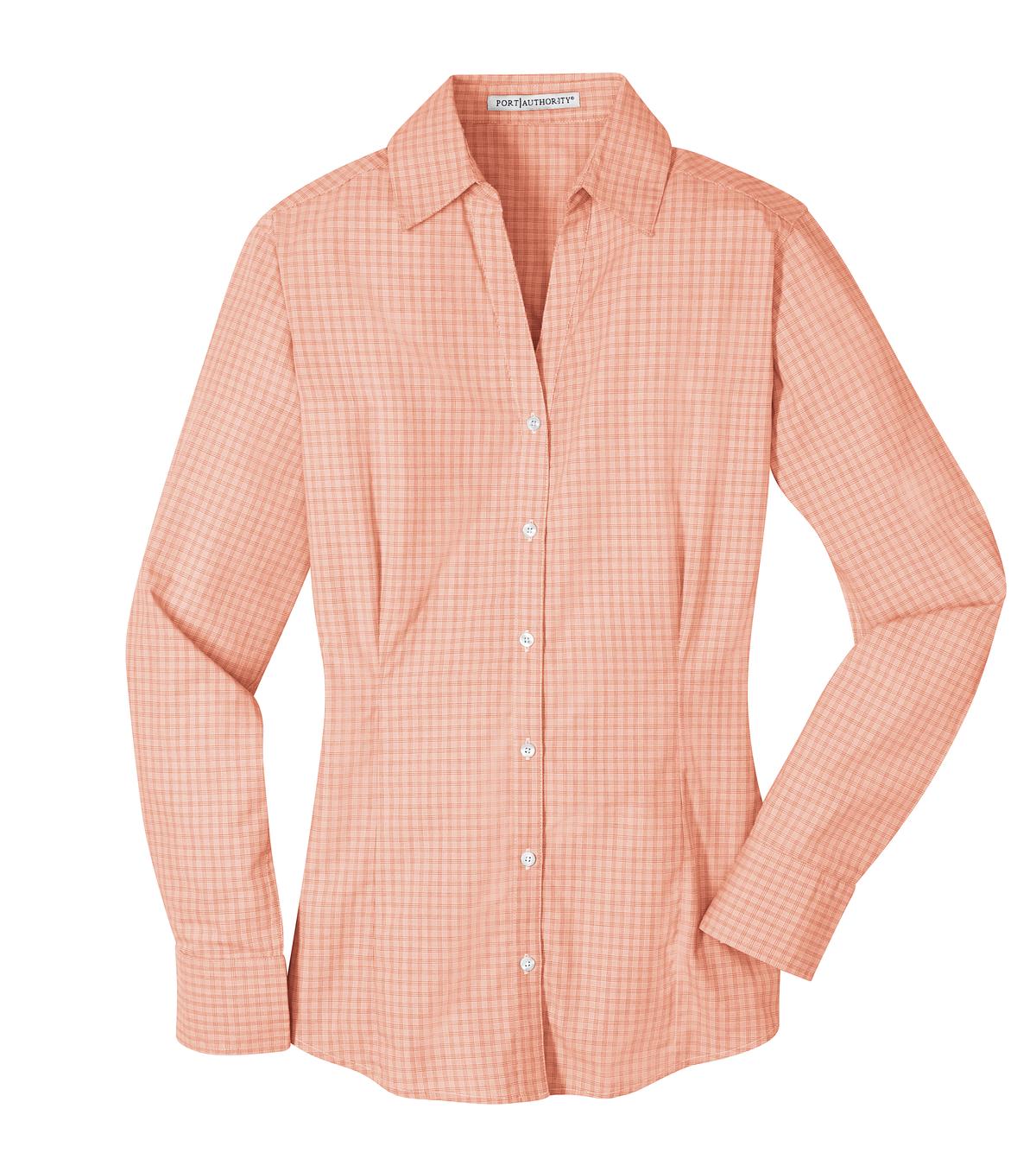 Port Authority Ladies Plaid Pattern Easy Care Shirt. L639