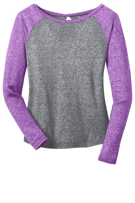 District - Juniors Microburn Long Sleeve Raglan Tee. DT262 District