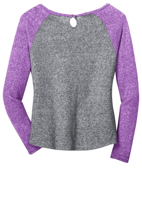 District - Juniors Microburn Long Sleeve Raglan Tee. DT262 District
