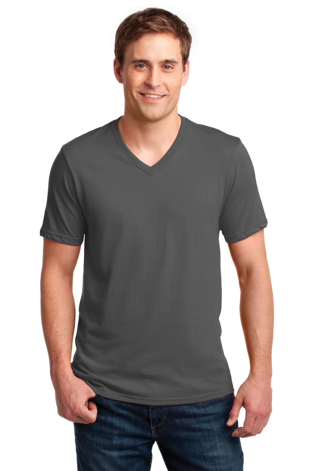 Anvil Men's 100% Combed Ring Spun Cotton V-Neck T-Shirt Anvil