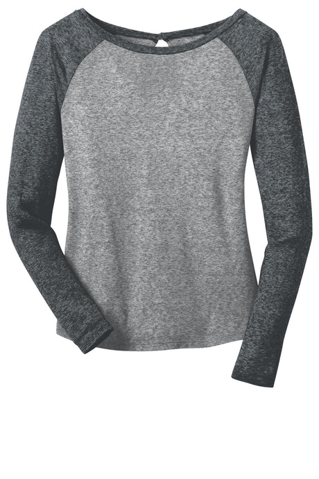 District - Juniors Microburn Long Sleeve Raglan Tee. DT262 District
