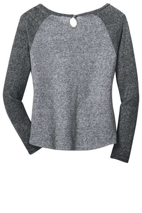 District - Juniors Microburn Long Sleeve Raglan Tee. DT262 District