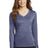Sport-Tek Women's Long Sleeve Heather Contender V-Neck Tee LST360LS Womens Apparel Shirts & Tops
