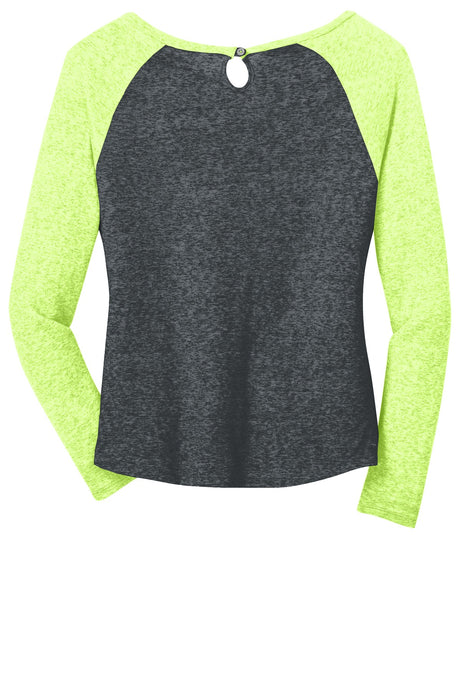 District - Juniors Microburn Long Sleeve Raglan Tee. DT262 District