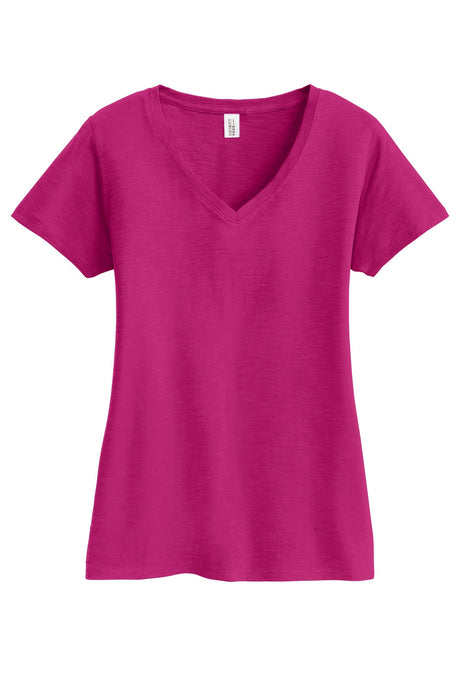 District Women's Super Slub V-Neck Tee DM3501 District