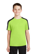 Sport-Tek Youth PosiCharge Competitor Sleeve-Blocked Tee YST354