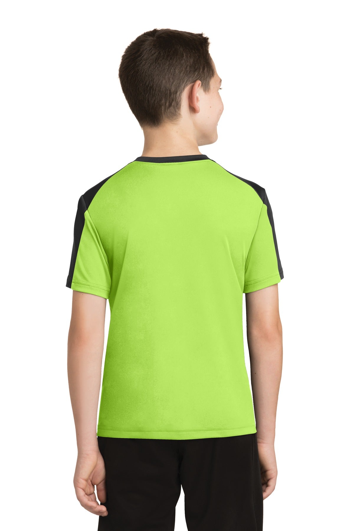 Sport-Tek Youth PosiCharge Competitor Sleeve-Blocked Tee YST354