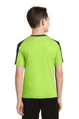 Sport-Tek Youth PosiCharge Competitor Sleeve-Blocked Tee YST354
