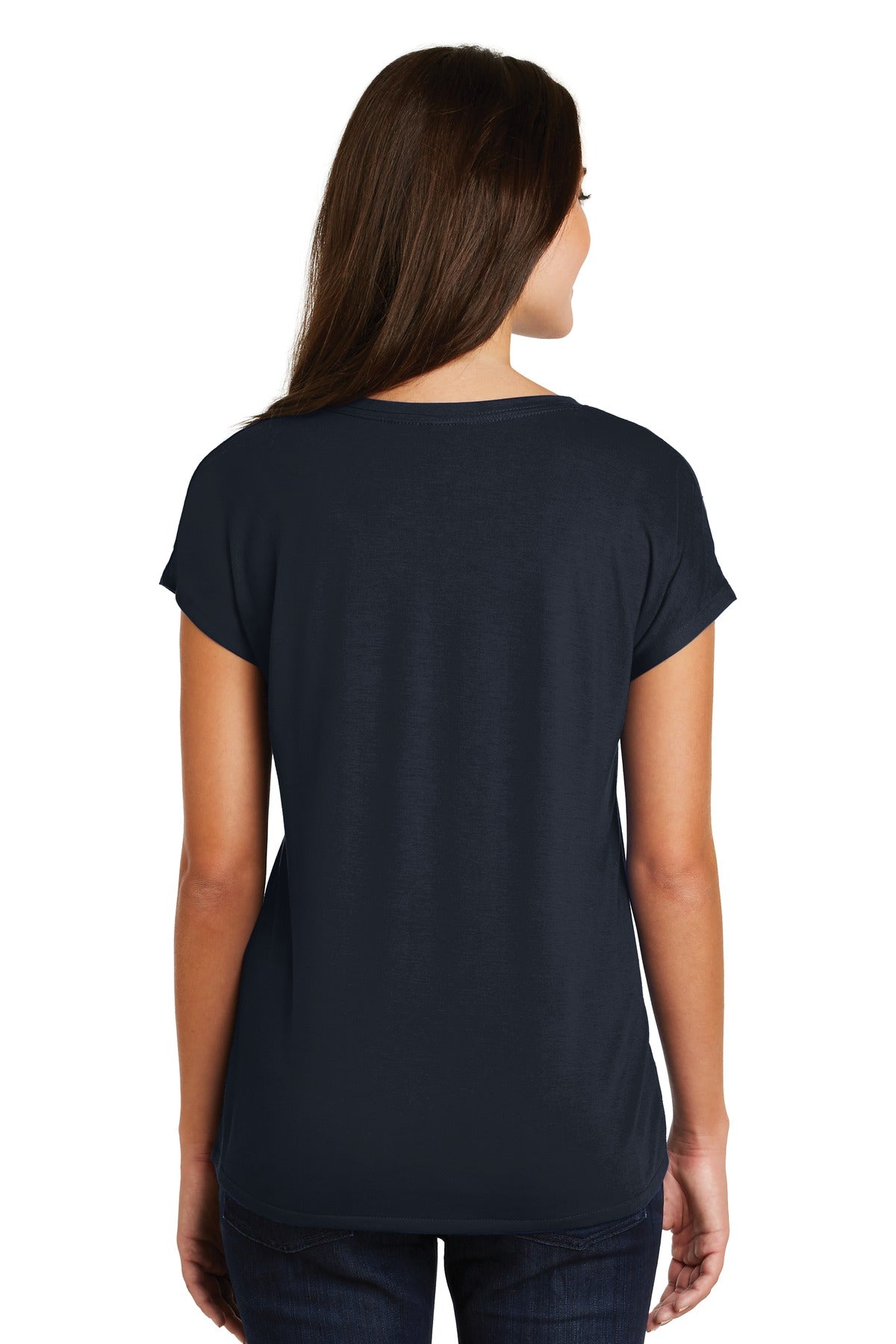 District Women's Drapey Dolman Tee. DM412 District