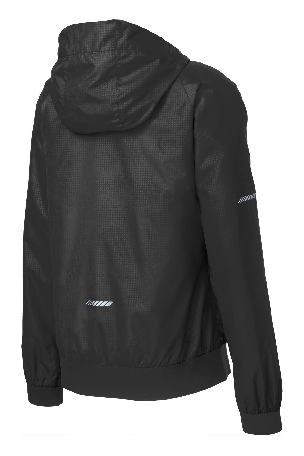 Sport-Tek Women's Embossed Hooded Wind Jacket LST53