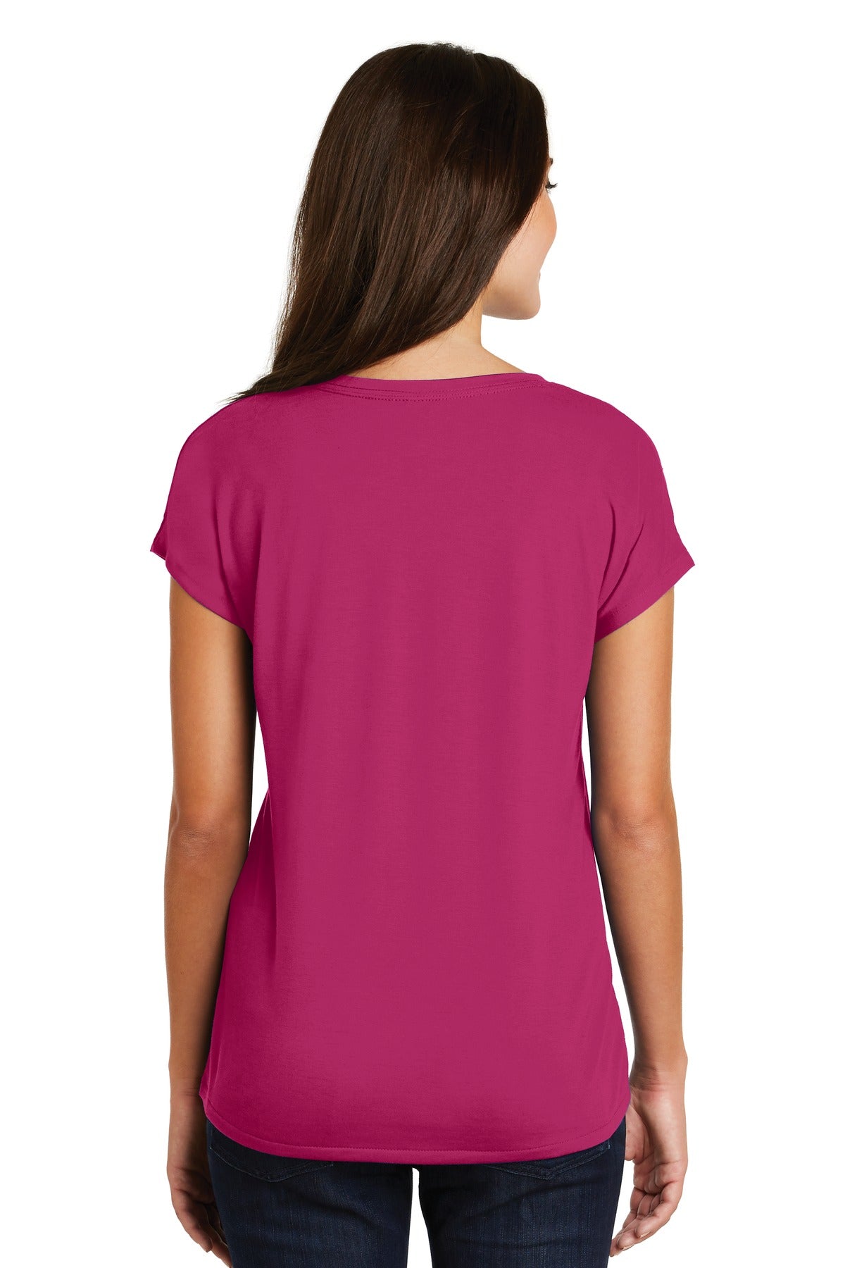 District Women's Drapey Dolman Tee. DM412 District