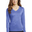 Sport-Tek Women's Long Sleeve Heather Contender V-Neck Tee LST360LS Womens Apparel Shirts & Tops