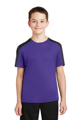Sport-Tek Youth PosiCharge Competitor Sleeve-Blocked Tee YST354