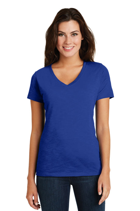 District Women's Super Slub V-Neck Tee DM3501 District