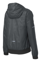 Sport-Tek Women's Embossed Hooded Wind Jacket LST53