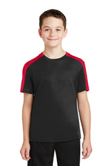 Sport-Tek Youth PosiCharge Competitor Sleeve-Blocked Tee YST354