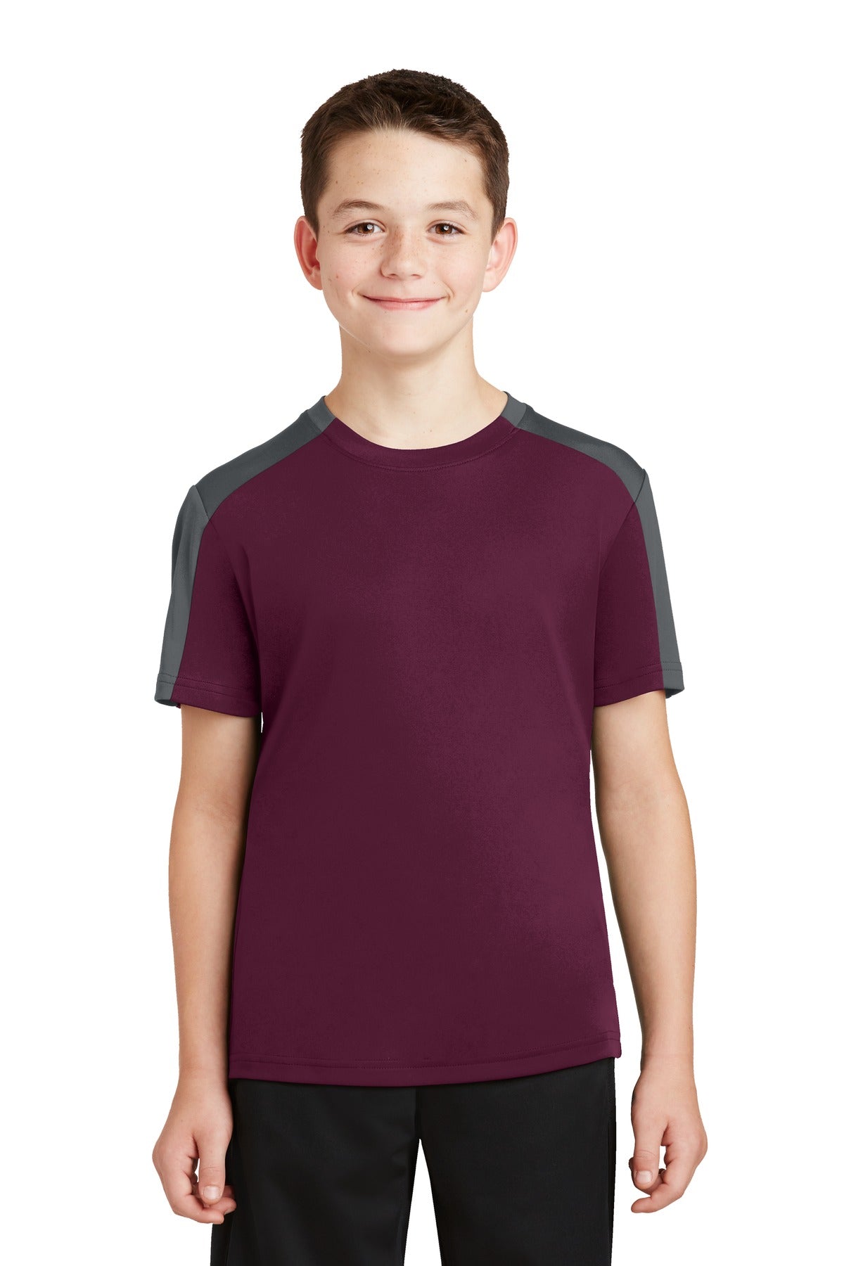 Sport-Tek Youth PosiCharge Competitor Sleeve-Blocked Tee YST354