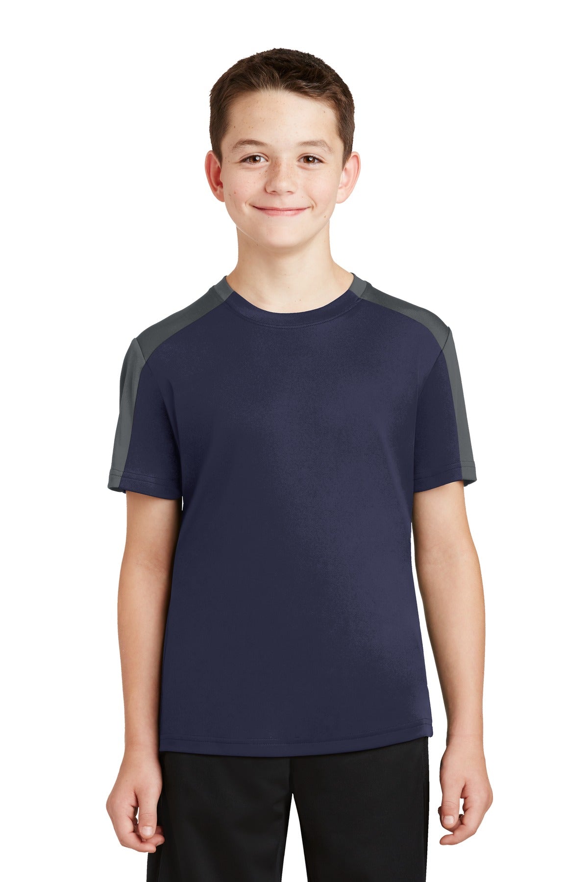 Sport-Tek Youth PosiCharge Competitor Sleeve-Blocked Tee YST354