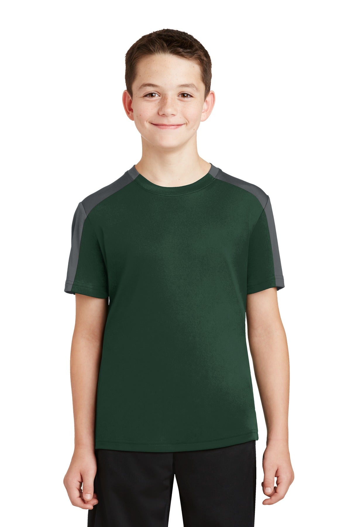 Sport-Tek Youth PosiCharge Competitor Sleeve-Blocked Tee YST354