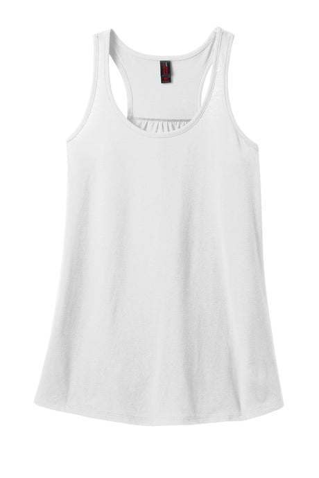 District Made Ladies 60/40 Gathered Racerback Tank. DM420 District