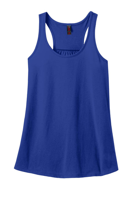 District Made Ladies 60/40 Gathered Racerback Tank. DM420 District