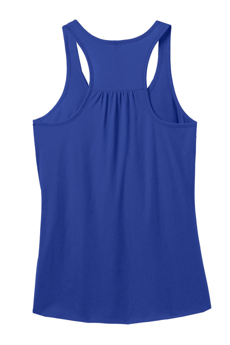 District Made Ladies 60/40 Gathered Racerback Tank. DM420 District