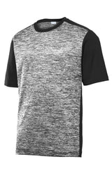 Sport-Tek Men's PosiCharge Electric Heather Colorblock Tee ST395 Mens Apparel Shirts & Tops