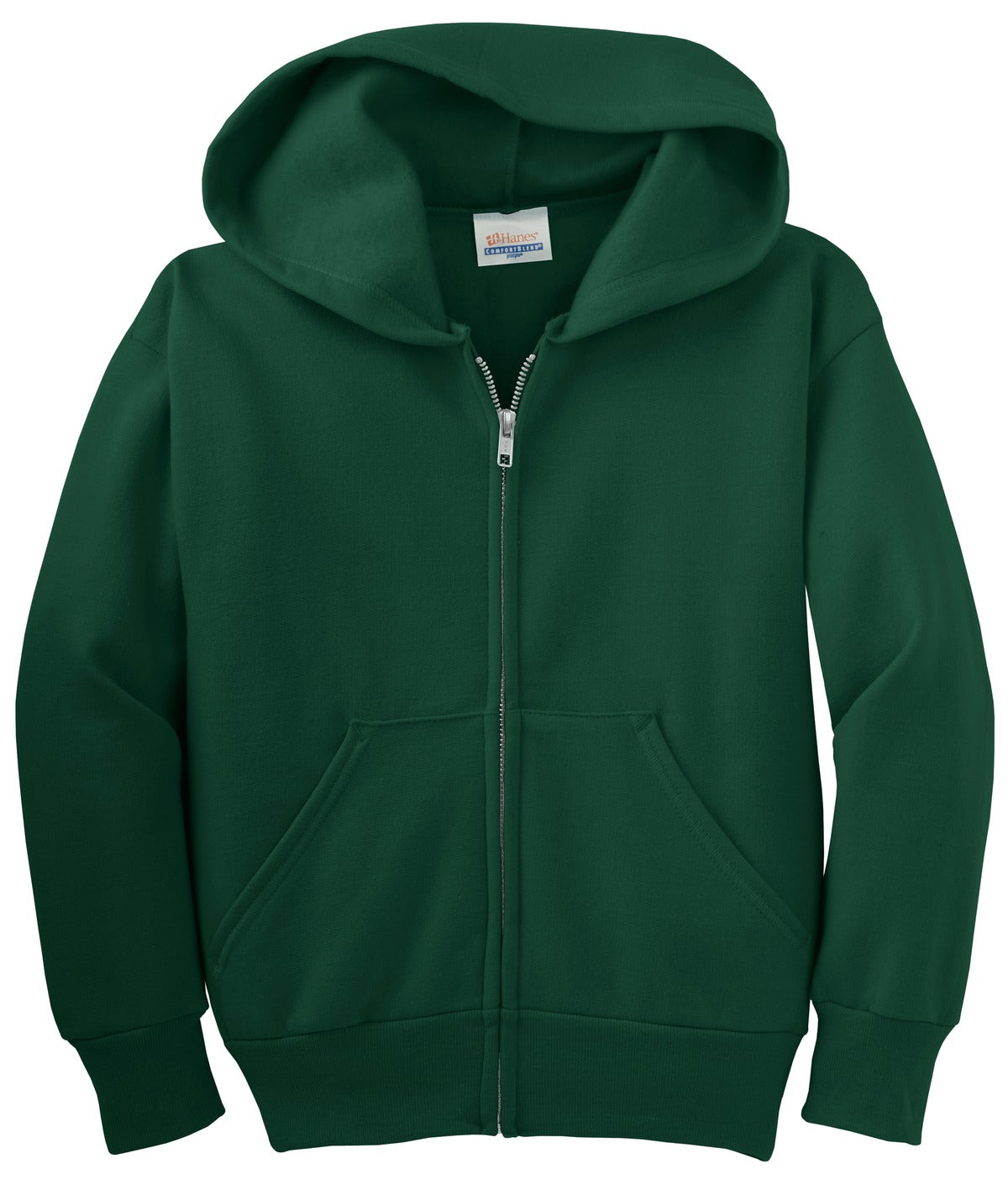 Hanes - Youth EcoSmart Full-Zip Hooded Sweatshirt. P480 Hanes