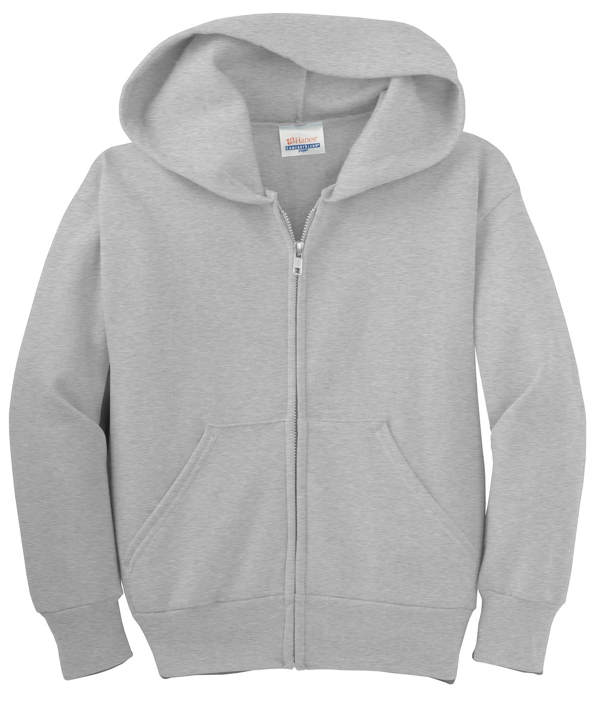 Hanes - Youth EcoSmart Full-Zip Hooded Sweatshirt. P480 Hanes