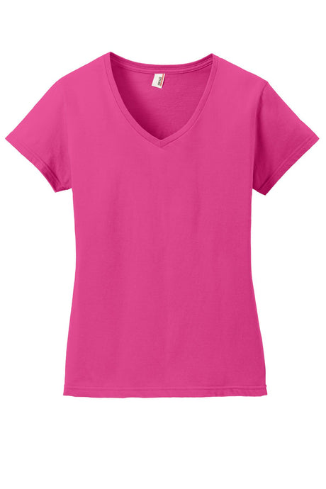 Anvil Ladies 100% Combed Ring Spun Cotton V-Neck T-Shirt. 88VL Anvil
