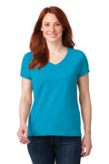 Anvil Ladies 100% Combed Ring Spun Cotton V-Neck T-Shirt. 88VL Anvil