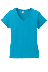 Anvil Ladies 100% Combed Ring Spun Cotton V-Neck T-Shirt. 88VL Anvil
