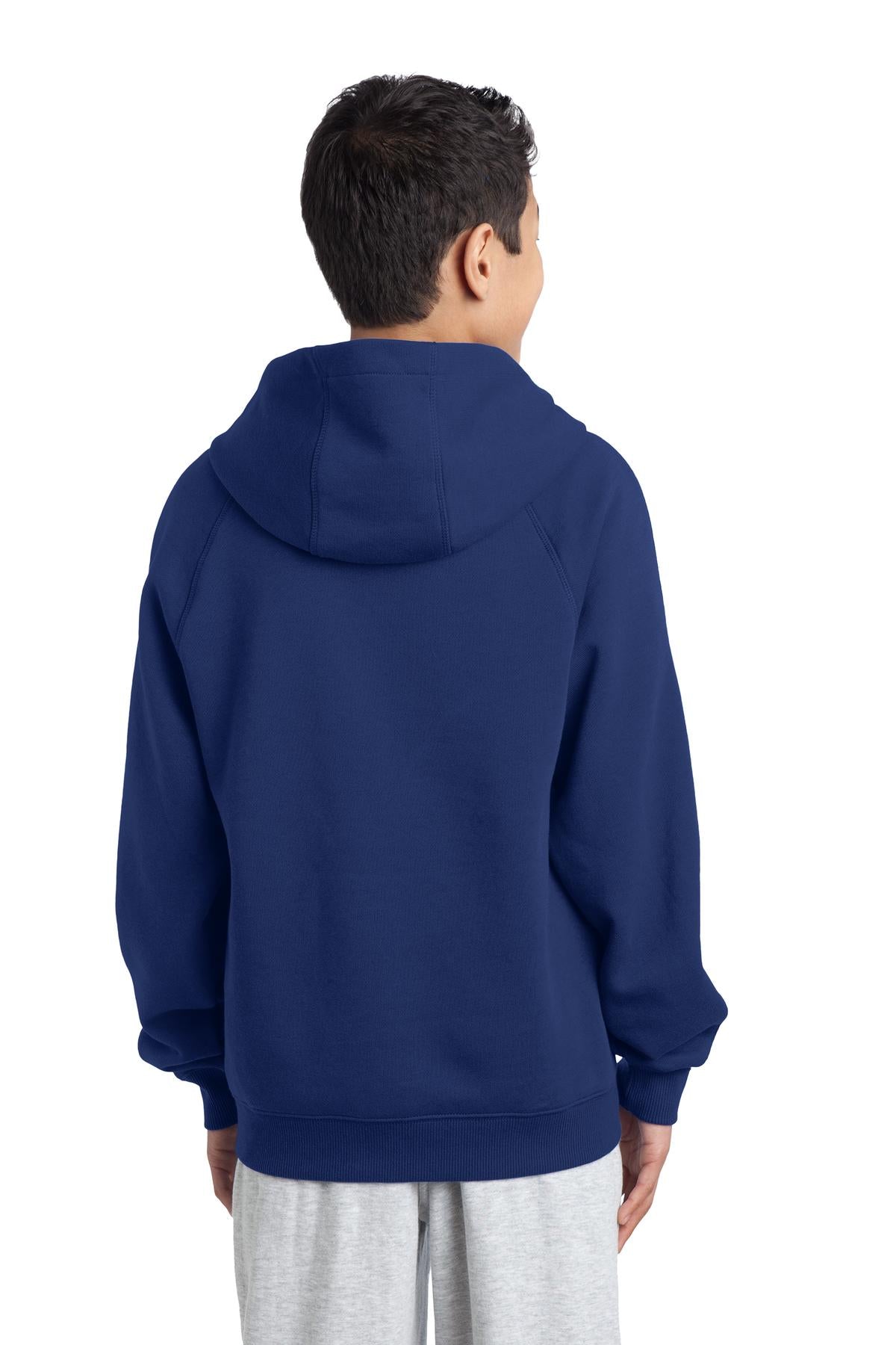 Sport-Tek Youth Sleeve Stripe Pullover Hooded Sweatshirt YST265