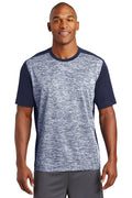 Sport-Tek Men's PosiCharge Electric Heather Colorblock Tee ST395 Mens Apparel Shirts & Tops