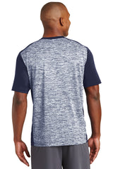 Sport-Tek Men's PosiCharge Electric Heather Colorblock Tee ST395 Mens Apparel Shirts & Tops