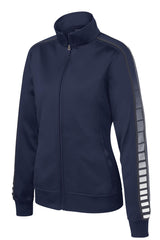 Sport-Tek Women's Dot Sublimation Tricot Track Jacket LST93