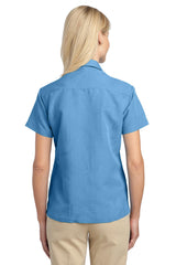 Port Authority Ladies Patterned Easy Care Camp Shirt. L536