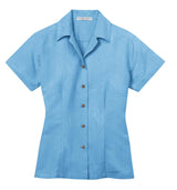 Port Authority Ladies Patterned Easy Care Camp Shirt. L536