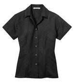 Port Authority Ladies Patterned Easy Care Camp Shirt. L536