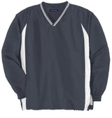 Sport-Tek Youth Tipped V-Neck Raglan Wind Shirt YST62