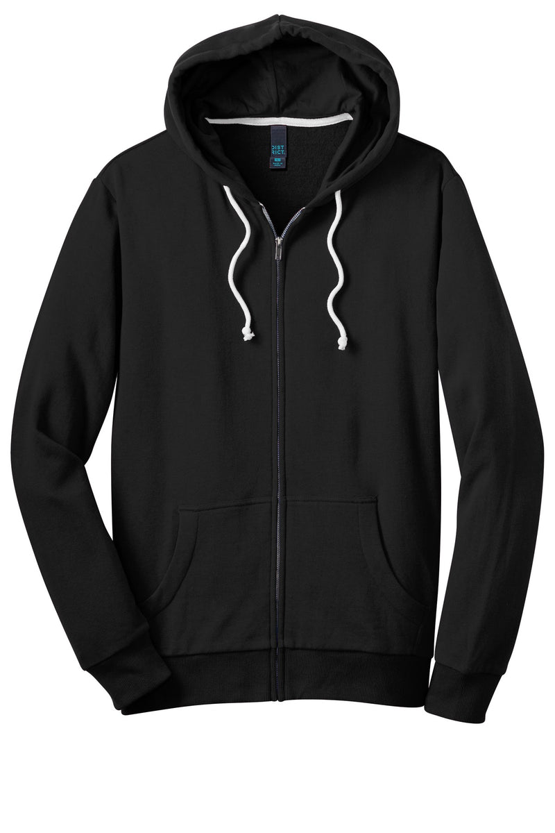 District - Young Mens Core Fleece Full-Zip Hoodie DT190