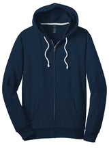 District - Young Mens Core Fleece Full-Zip Hoodie DT190 District