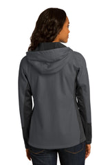 Port Authority Ladies Vertical Hooded Soft Shell Jacket. L319