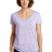 District Women's Cosmic V-Neck Tee. DM465 District
