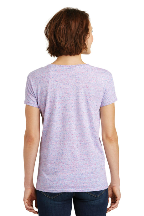 District Women's Cosmic V-Neck Tee. DM465 District