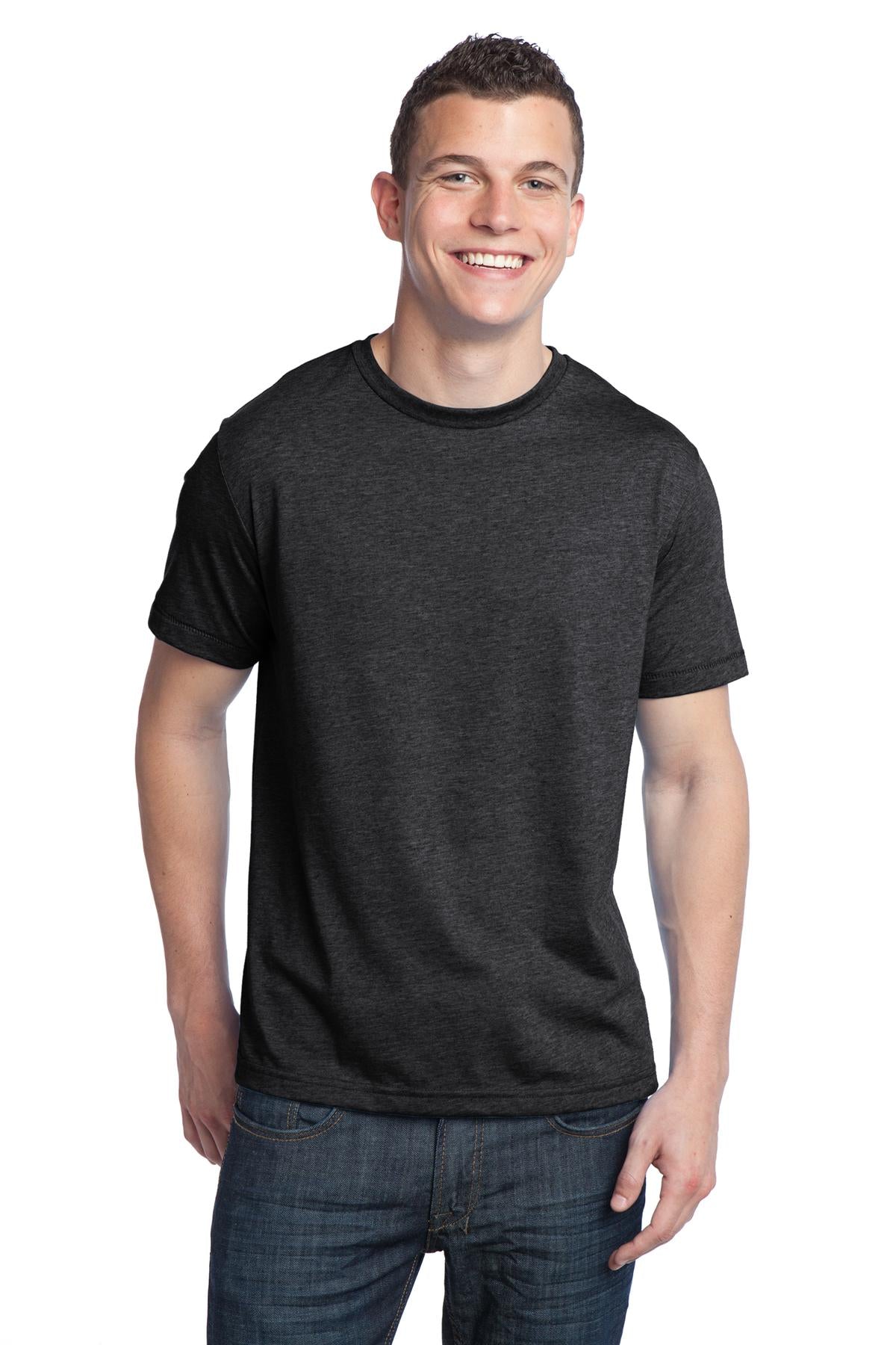 District - Young Mens Tri-Blend Crewneck Tee. DT142 District