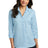 Port Authority Ladies 3/4-Sleeve Micro Tattersall Easy Care Shirt. LW643 Womens Apparel Shirts & Tops