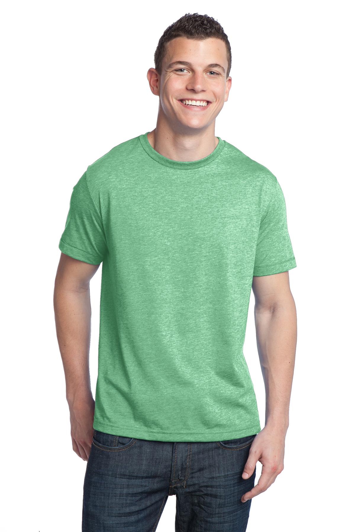 District - Young Mens Tri-Blend Crewneck Tee. DT142 District