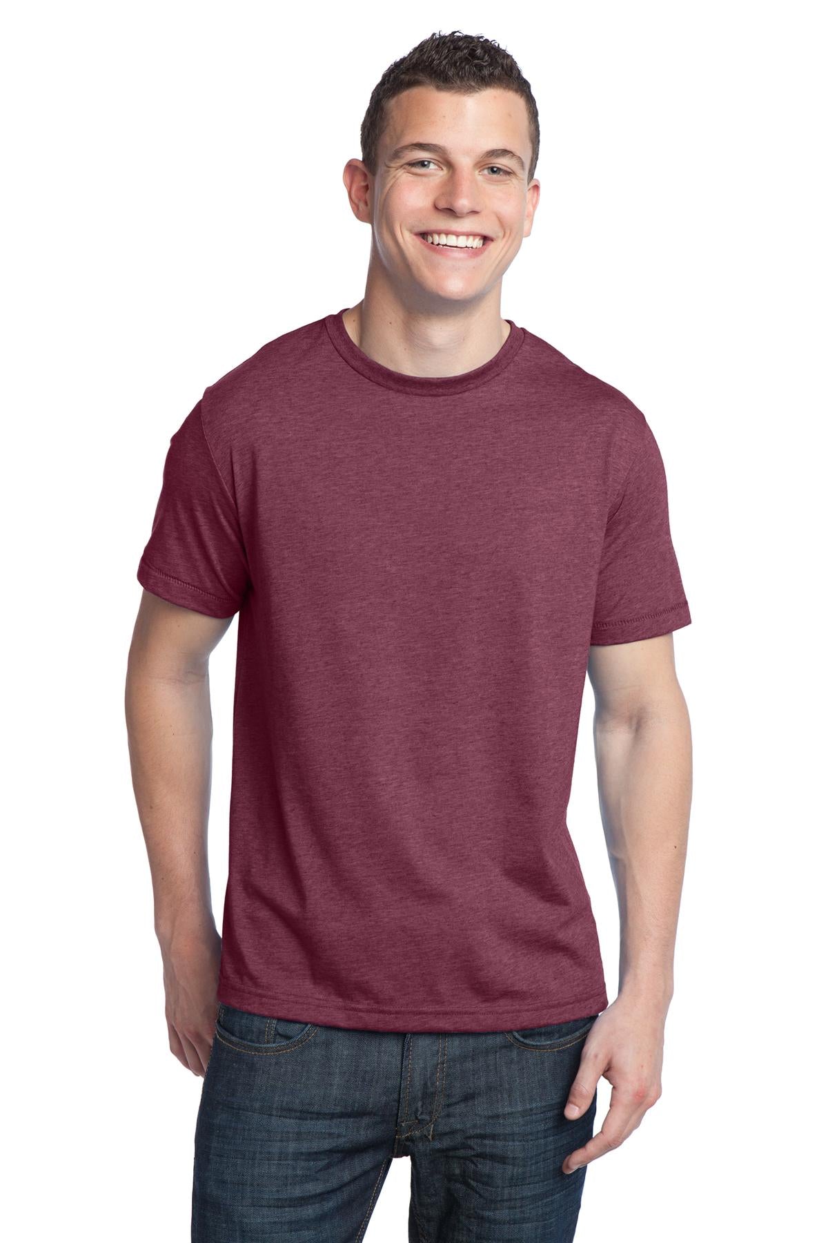 District - Young Mens Tri-Blend Crewneck Tee. DT142 District
