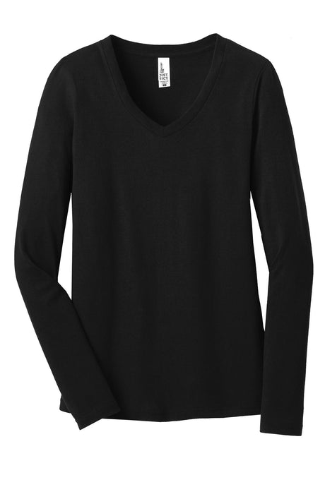 District Juniors The Concert Tee Long Sleeve V-Neck. DT5201 District